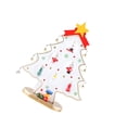 thumbnail image 3 of fastboy Christmas Tree Ornaments Props Interesting Home Tabletop Adornment Wood Decoration Festival Gift Party Scene Layout Props White, 3 of 9