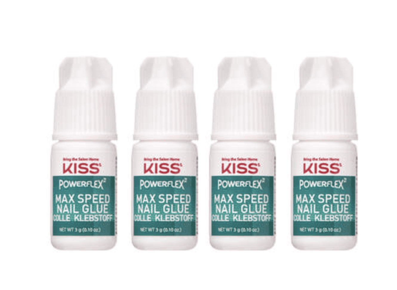 KISS Maximum Speed Nail Glue BK135 (4 piece)