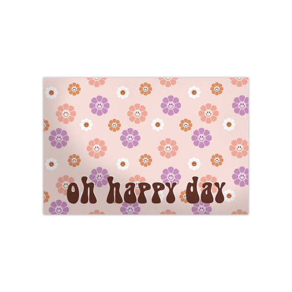 Pro Supply Global (50) count of 4x6 Groovy Flowers Thank You Insert Cards