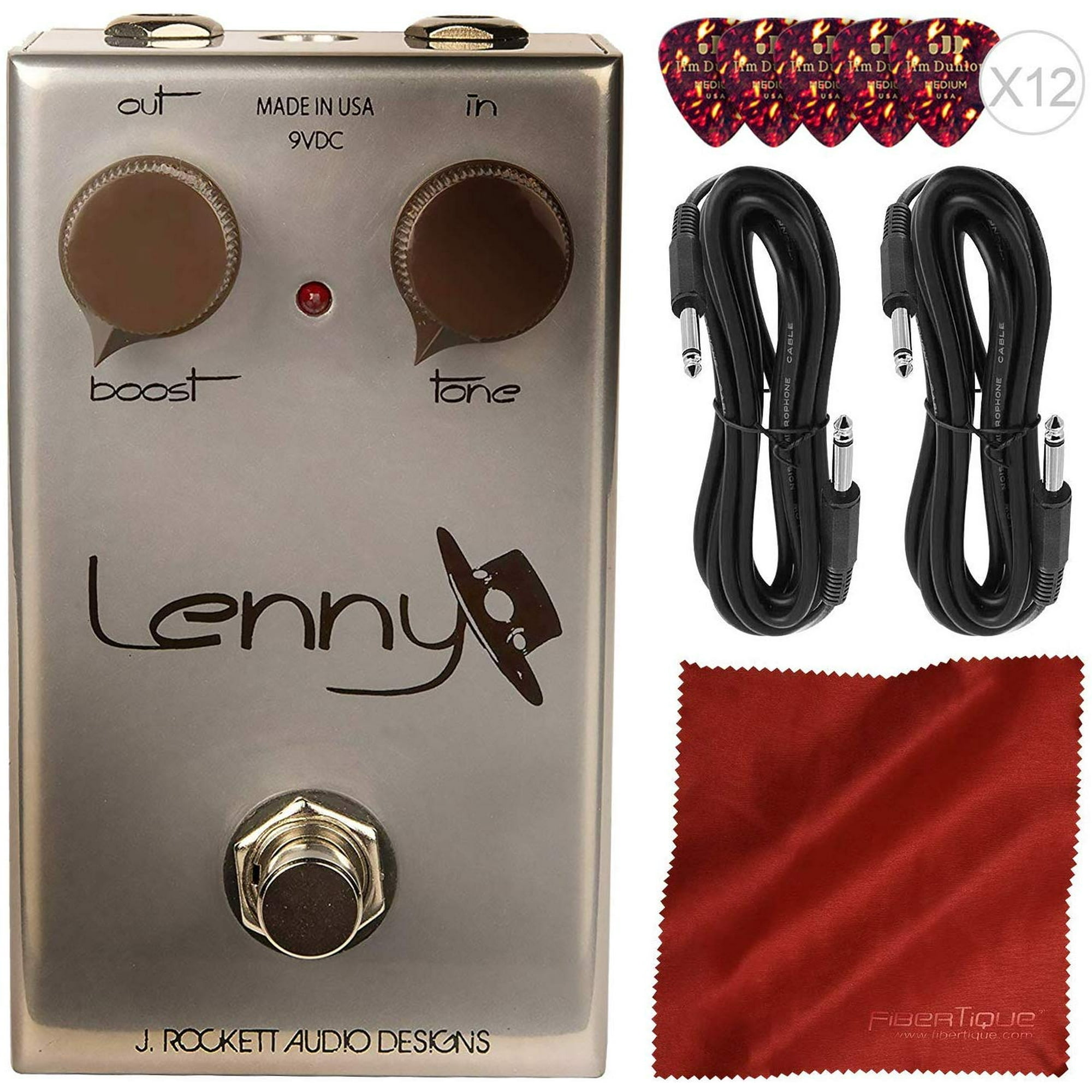 J. Rockett Audio Designs Lenny Color Boost Pedal +Picks
