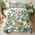thumbnail image 2 of Erosebridal Tiger Twin Quilt Set for Boys Girls, Tropical Chinoiserie Twin Coverlet Set, 2pcs 1 Bedspread and 1 Pillowcase, 2 of 7