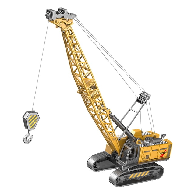 Pequeño vehículo de ingeniería, juguete de vehículos de construcción, vehículos de juego de tamaño perfecto, juguetes para niños, regalos de fiesta , Grua