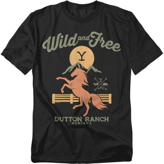 Yellowstone T-Shirt Wild And Free Unisex Graphic Tee for Men & Women