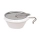 thumbnail image 5 of Bol de camping con asa, portátil, 250 ml, para sopa, vajilla, utensilio de cocina. Blanco, 5 of 9