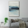 thumbnail image 2 of Waves II Framed Premium Gallery Wrapped Canvas - Ready to Hang - 25 x 37 - Natural Wood Floating Frame, 2 of 9