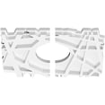 thumbnail image 2 of 10"W x 6 5/8"H x 3"ID x 3 1/2"C x 1"P Novo Architectural Grade PVC Contemporary Ceiling Medallion, Two Piece, 2 of 11