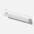 thumbnail image 4 of Veadek Geo Series Trough Hanging 32" Planter - 2-Pack White, 4 of 10
