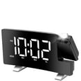 thumbnail image 2 of Projector Digital Clock with Radio, Moclever Projection Clock with Large LED Screen, USB Port, 2-Alarm Setting, Grad Gift(White), 2 of 5