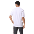 thumbnail image 3 of Zfeel Luxe Touch Men's Polo Shirt, 100% Cotton Plain Polo Shirt with Comfort & Style, White, XL, 3 of 5