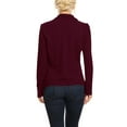 thumbnail image 4 of Moa Collection Women's Office Blazer Casual Long Sleeve Solid Open Front Design S-3XL, 4 of 5
