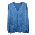 thumbnail image 5 of Lixiuxyad Womens Cardigans Women's Cardigan Soft Lightweight Knit Sweater Open Front Long Sleeve Comfortable Casual Loose Fit Cozy Wrap Cover Up For Daily Wear,Blue, 5 of 5