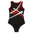 thumbnail image 4 of inlzdz Kids Boys Girls Gymnastics Leotard Sleeveless Bodysuits Biketards Running Cycling Sportswear Red 16, 4 of 5