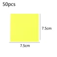 thumbnail image 2 of 200 Sheets Transparent Sticky Notes，75*75mm Clear Annotation, Waterproof Translucent Color Memo Pad, 2 of 5