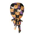 thumbnail image 6 of DORKASM Halloween Scrub Caps Women Caps Working Adjustable Tie Back Hats Purple One Size, 6 of 6