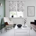 thumbnail image 5 of 2 Panels Kitchen Tier Curtains 39 Inch Length, Nautical Grommets Window Treatment Curtain, Grey Anchor Rudder Compass Sailing Boat Thermal Curtains Drapes for Living Room/Bathroom, 5 of 9