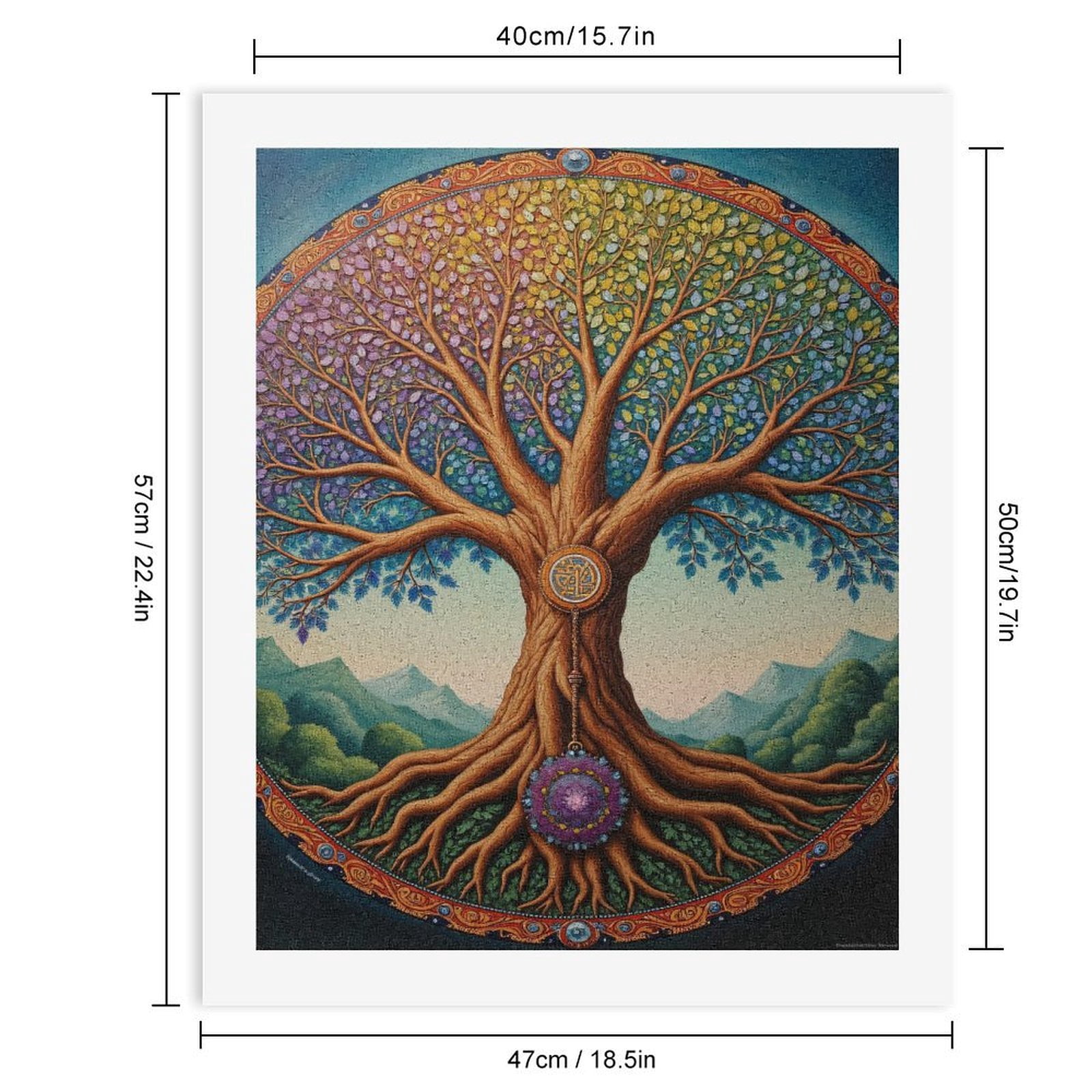 Paint by Numbers Kit for Adults, Tree Of Life Vibrant Colorful Art Paint by Numbers, Easy Paint by Numbers Kit for Adults Beginner, DIY Adult Paint by Number Kits on Canvas, Home Decor