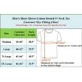 thumbnail image 2 of Men's Short Sleeve V-Neck Cotton Stretch Tee, 2 of 2