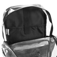 thumbnail image 5 of J World Unisex Clear 17" Laptop Backpack, Black, 5 of 6