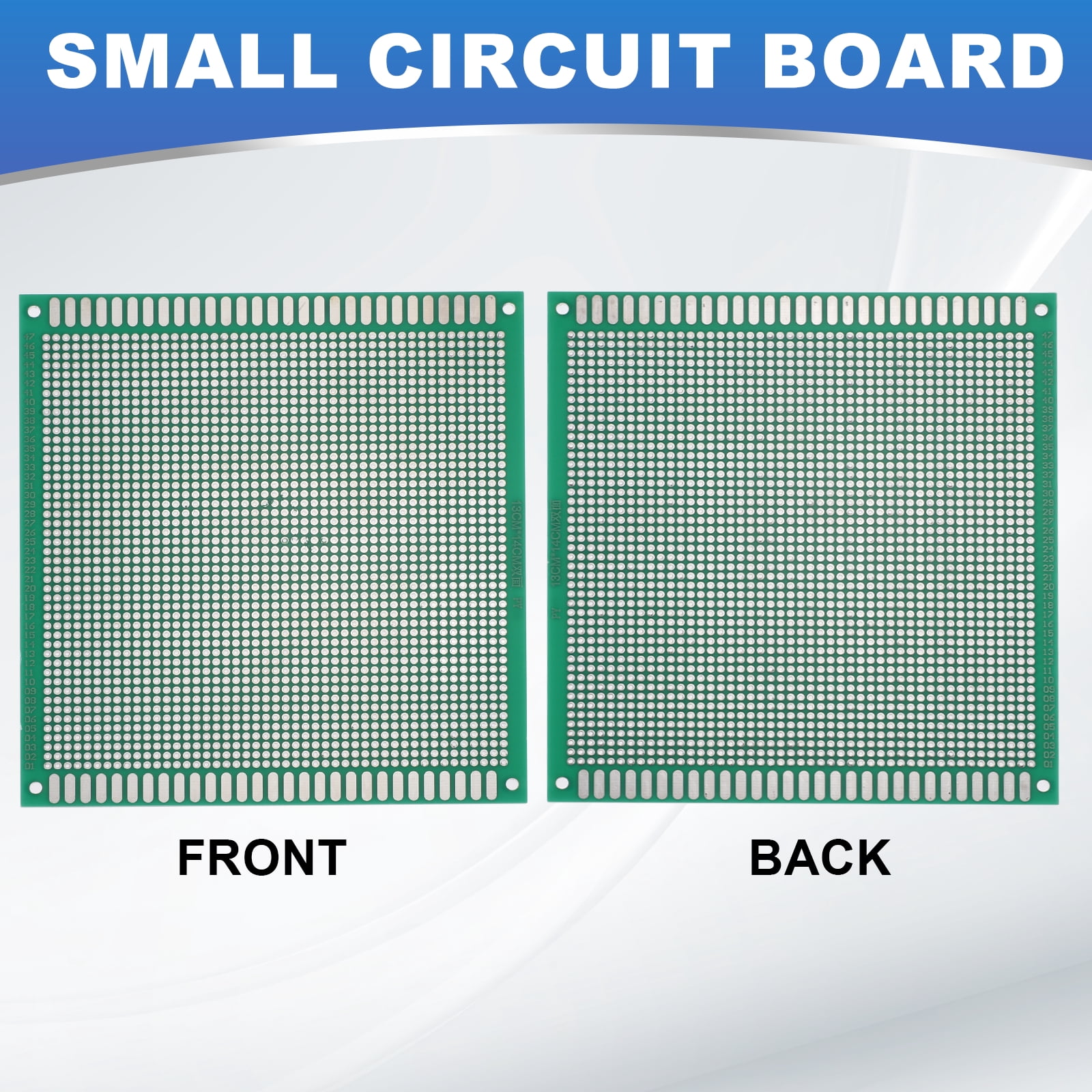 Uxcell 4Pcs Breadboard Solderable 140mm x 130mm Green Circuit PCB Board Double Sided Tin-Plated PCB Prototype Board for Electronics Prototyping, DIY Circuits Projects