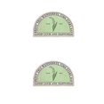 thumbnail image 1 of Youkk Bathroom Rugs Water Absorbent Floor Bath Mat Carpet Windbell Semicircle 40x60cm 2Set, 1 of 6