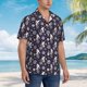 thumbnail image 3 of Balery Elegant ice skates snowflakes A Camisas hawaianas de manga corta para hombre, camisas playeras de corte holgado, camisas de vacaciones con botones,Medium, 3 of 7