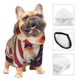 thumbnail image 3 of Balery Baseball Ball With Flag Sudadera con Capucha para Perros Pequeños – Ropa para Mascotas, Disfraz para Perros y Gatos, Ideal para Fiestas y Cosplay-X-Large, 3 of 7