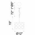 thumbnail image 4 of CWI Lighting Lustre Lumineux 3 avec Finition Noire, 4 of 4
