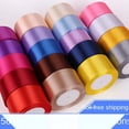 thumbnail image 4 of 25 yardas/rollo de cintas de satén de 5cm para fiesta de cumpleaños, caja de regalo de flores, envoltura de regalos, suministros para festivales de Navidad y Halloween, manualidades DIY, 4 of 4