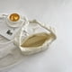 thumbnail image 3 of Bolsos de hombro para mujer Bolso de compras de color sólido simple acolchado de tela (blanco) Ehuebsd Para Estrenar, 3 of 9