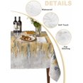 thumbnail image 5 of Yellow Grey Abstract Rectangle Tablecloth, Gradient Geometric Graffiti Modern Art Waterproof & StainResistant Tablecloth, Washable Oil-proof Table Cover for Dining/Party/Wedding/Buffet 52x70 In, 5 of 9