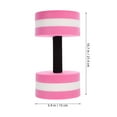 thumbnail image 2 of unbranded 2Ud Mancuernas De Espuma Para Gimnasio En Piscina Color Rosa Para Entrenamiento Completo, 2 of 8