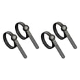 thumbnail image 3 of Eigraketly 1-17 Tamaño del anillo de EE. UU. Cinta métrica flexible Tienda de joyería para el hogar Anillos portátiles para adultos Negro 2piezas, 3 of 6