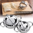 thumbnail image 2 of Juego de 11 raviolis y bolas de masa, cortador de piel de bola de masa, moldes de acero inoxidable, utensilios, cortadores de ravioles con mango de madera, accesorios de cocina, 2 of 5