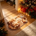 thumbnail image 3 of Cute Cat Shaped Plush Area Rug 15.75" x 23.62", Soft Polyester Non-Slip Decorative Floor Mat, Washable Novelty Pet-Themed Carpet for Bedroom Bathroom Entryway Home Decor, 3 of 6