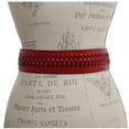 thumbnail image 3 of 2" Wide High Waist Braided Woven Full Grain Tapered Oval Leather Belt, 3 of 3