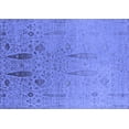 thumbnail image 1 of Ahgly Company Indoor Rectangle Oriental Blue Industrial Area Rugs, 2' x 4', 1 of 4
