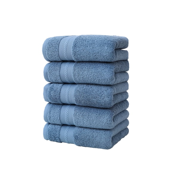 Dvumao Towels for Bathroom, 5 Pcs Bath Towels Set For Bathroom Cotton Thick Soft Absorbent Towel Set Of 5 Household Wash Face Gift Towel, Mom Gifts
