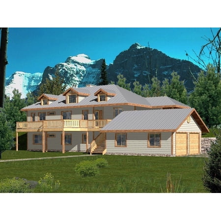 001-3158: Waterfront Vacation rental 3 Bed, 3 Bath Luxury Home Plan, 2812 Sq Ft: Full Blueprints with License to Build by Home Plan Marketplace - Lesuto