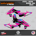thumbnail image 3 of Kalair GFX Graphics Kit for Ktm DUKE390 (2024) Orange-crew Series, 3 of 4