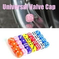 thumbnail image 2 of Dice Style Valve Caps Nipple Caps Wheel Tire Cover Tyre Valve Plugs Alloy Wheels Abs Tire Wheel Cover For Car Motorcycle Bike-motor Vehicle Wheel Part, 2 of 5