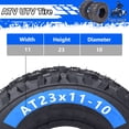 thumbnail image 4 of Yesfashion AT27x9-14-6PR TL VICTORY TL KNIGHT ATV Tires,All Terrain ATV UTV Off-Road Tires(Set of 2, Tubeless), 4 of 7