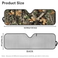 thumbnail image 5 of HUIACONG Sunshade Sun Shade Windshield Heat Shield Sun Visor Mat Compatible with Jeep Wrangler Rubicon Sahara TJ JK JKU 2 Door & 4 Door Hunting Forests, 5 of 6