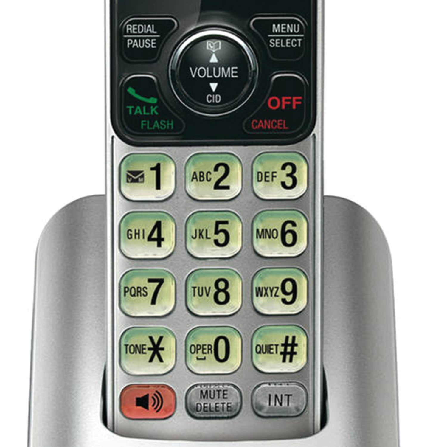 VTech DECT 6.0 2-Handset Expandable Cordless Phone System with Caller ID & Call Waiting, Gray & Silver, CS6619-2