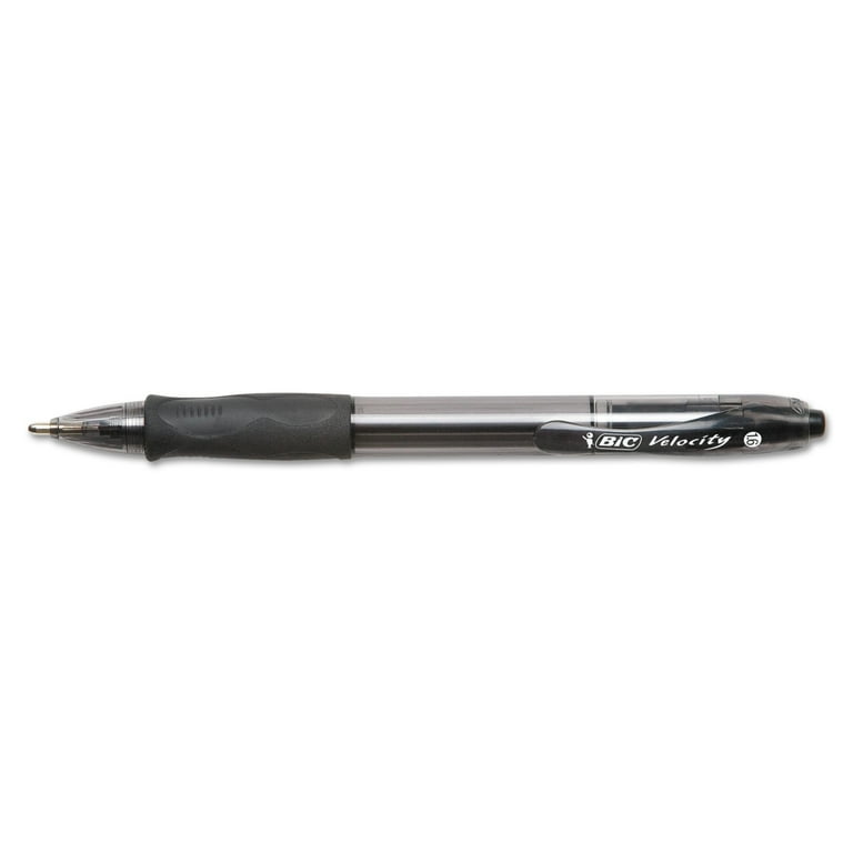 BIC Glide Bold Retractable Ball Point Pen Bold Point 1.6mm Black 12 Count