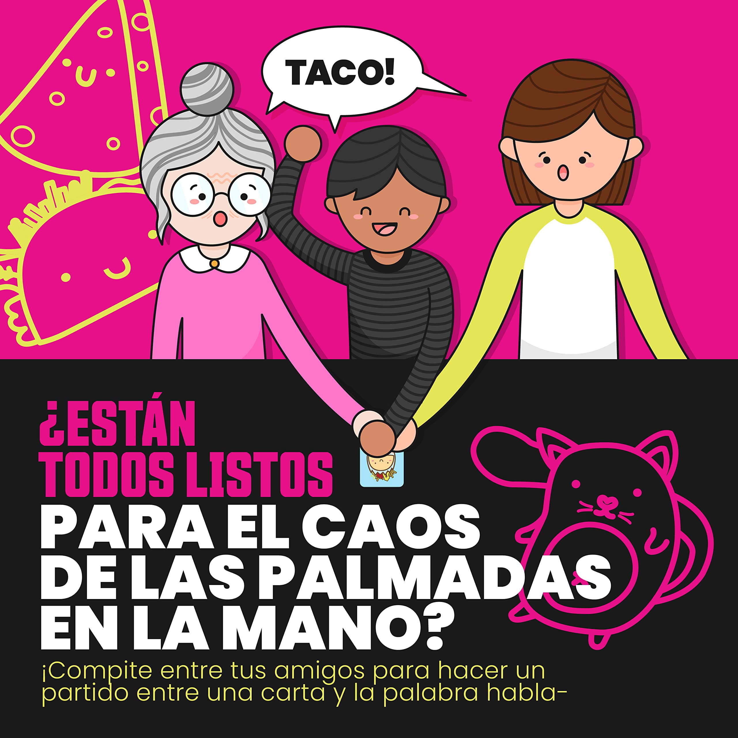 Taco Cat Games Taco Gato Cabra Queso Pizza – Fast-Paced Family Card Game for Kids and Adults