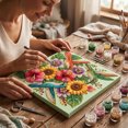 thumbnail image 6 of Fall Tropical Hummingbird Floral Pearl Diamond Painting DIY Kit Sunflower Hibiscus Crystal Bead Art Set for Adults Teens Beginner-Friendly Botanical Home Wall Decor Holiday Gift, 6 of 6