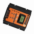 thumbnail image 4 of Controlador de carga solar de versión corta, 12 V/24 V, 50 A, PWM y MPPT, regulador de batería de panel solar, pantalla LCD con doble puerto USB, 4 of 14