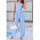 thumbnail image 3 of Mono Enterizo PRETTYGARDEN Azul Claro XL Sin Mangas, 3 of 8