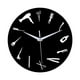 thumbnail image 3 of Reloj de pared redondo BLESIY decoración para colgar en la pared regalo de barbero moderno Fondo negro, 3 of 8