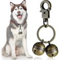 thumbnail image 1 of Extra Loud Brass Pet Collar Bells Pair - Durable Cat and Dog Bells for Pets, 1 of 5